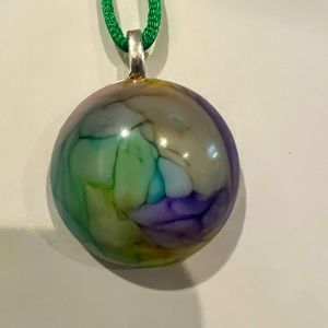 Multi-Colored Round Pendant